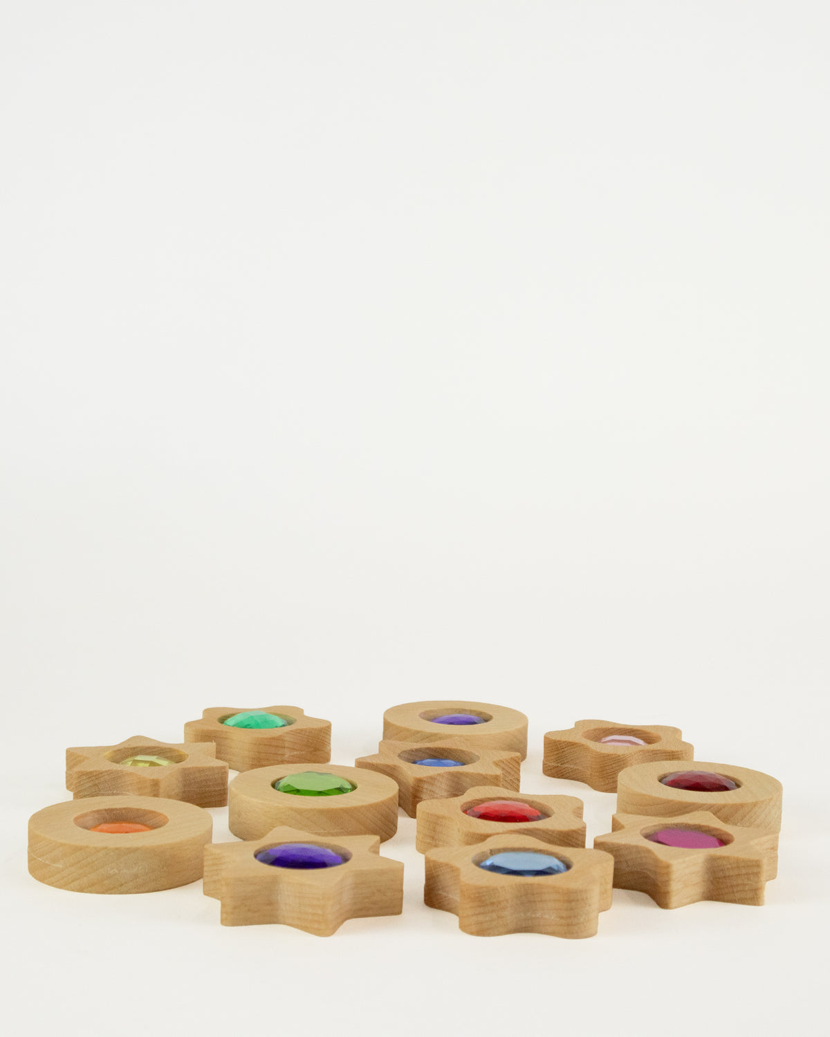 Bauspiel Pierres scintillantes aux formes variées – Set de 12