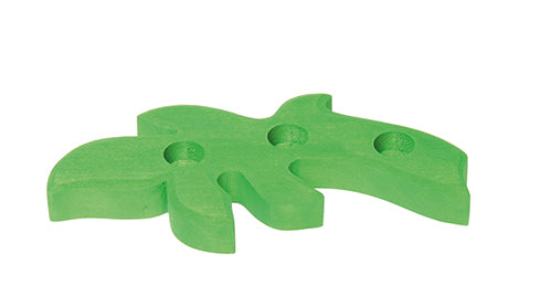 Feuille verte foncée support figurines Grimm's