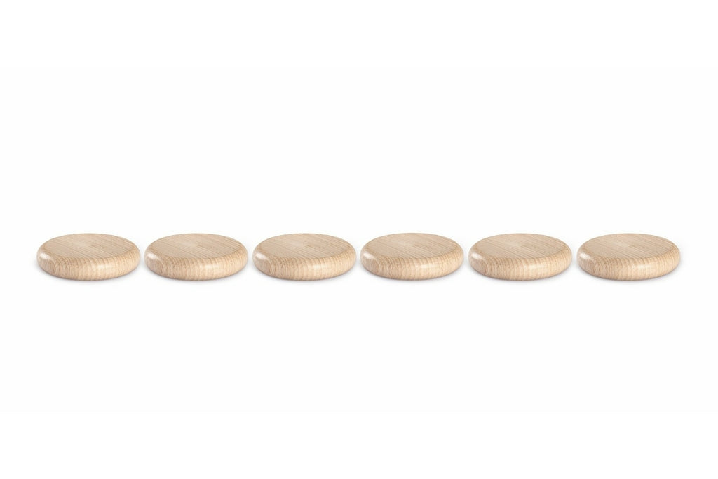 6 Pièces en bois Grapat - Naturel