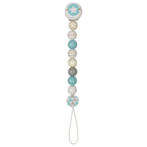 Accroche tétine étoile, Turquoise Heimess