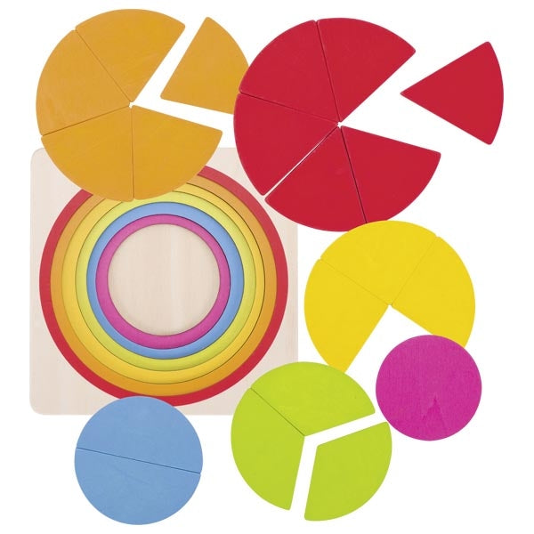 Puzzle cercle de fractions GOKI
