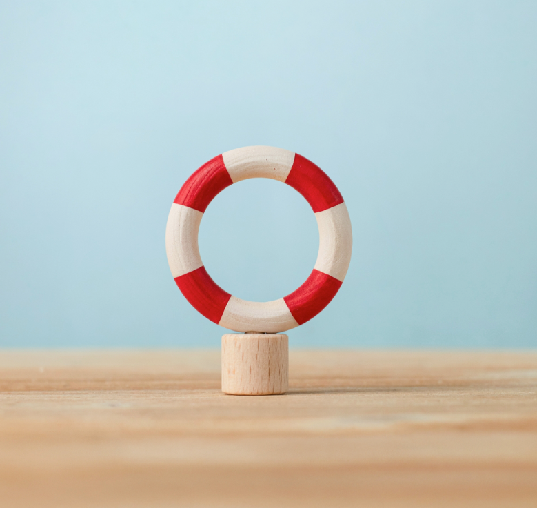 BumbuToys Figurine en bois pour couronne de célébration Bouée couronne