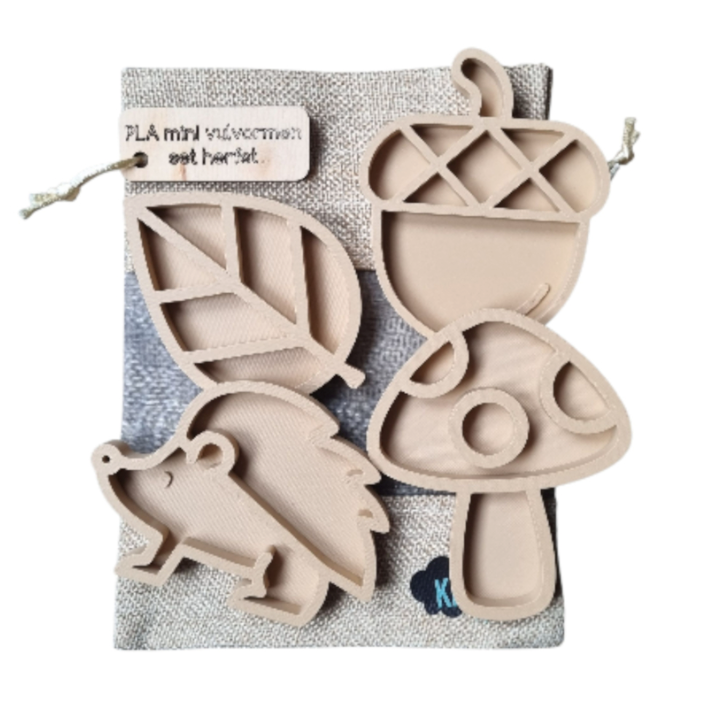Kiddi Mini Molds - Herfst en Bos Set van 4