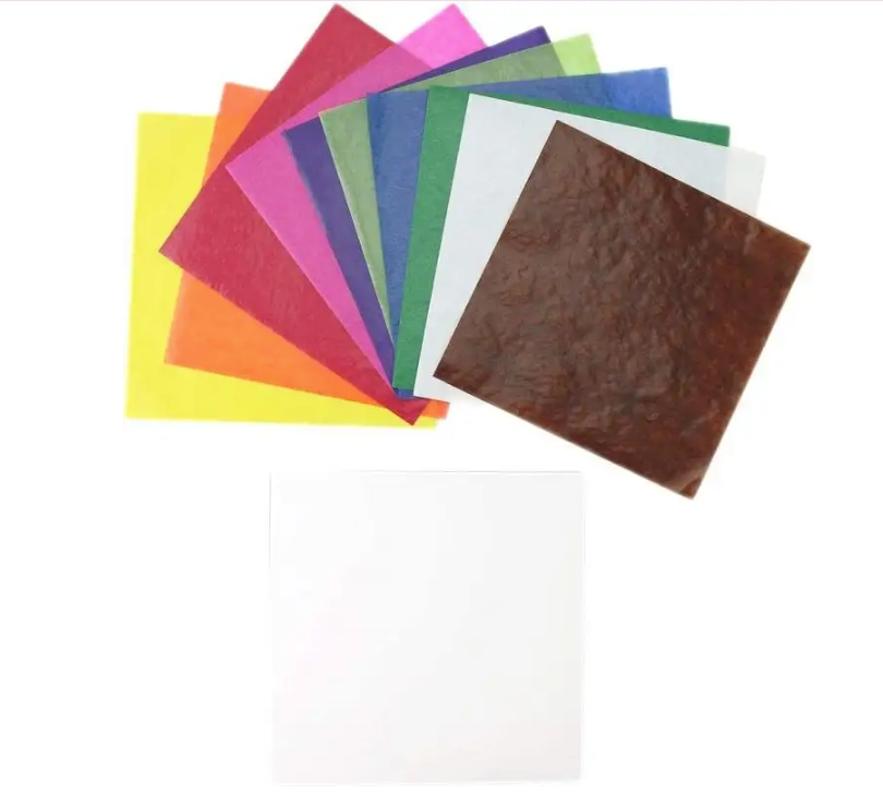 Mercurius Papier Vitrail 16x16 cm - 11 couleurs - 100 Feuilles