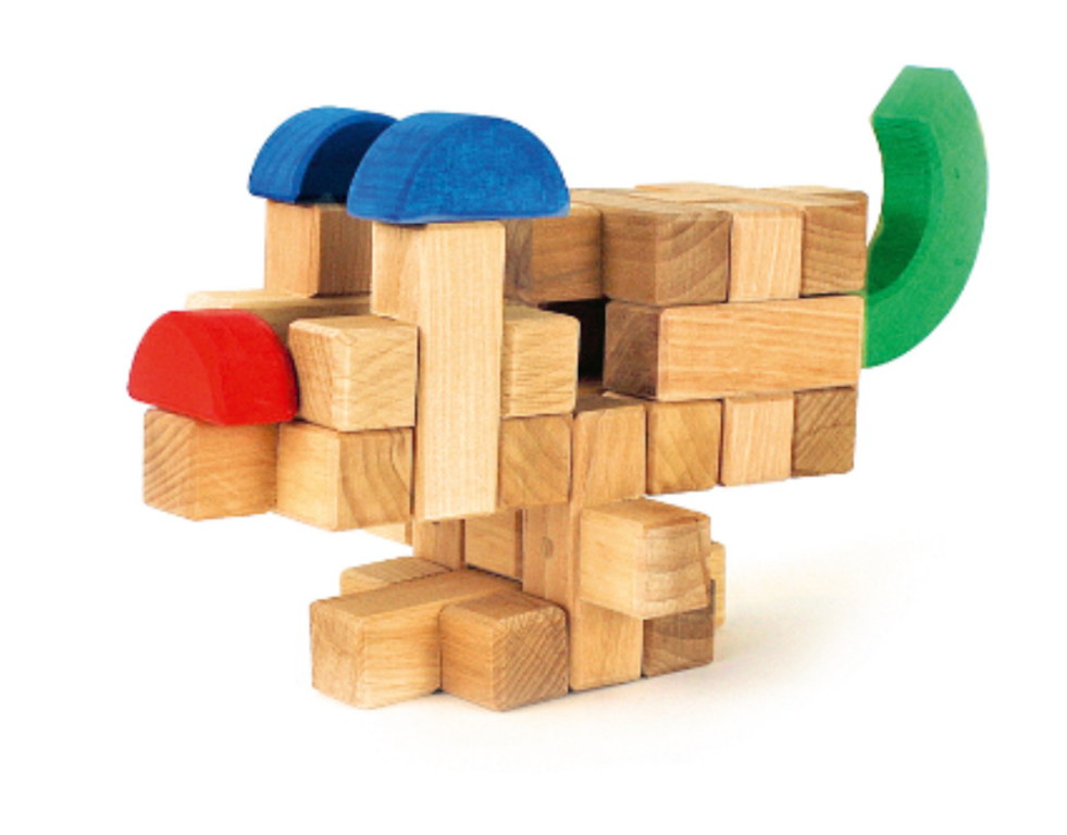 Bauspiel Blocs de construction Plus - 12 pièces