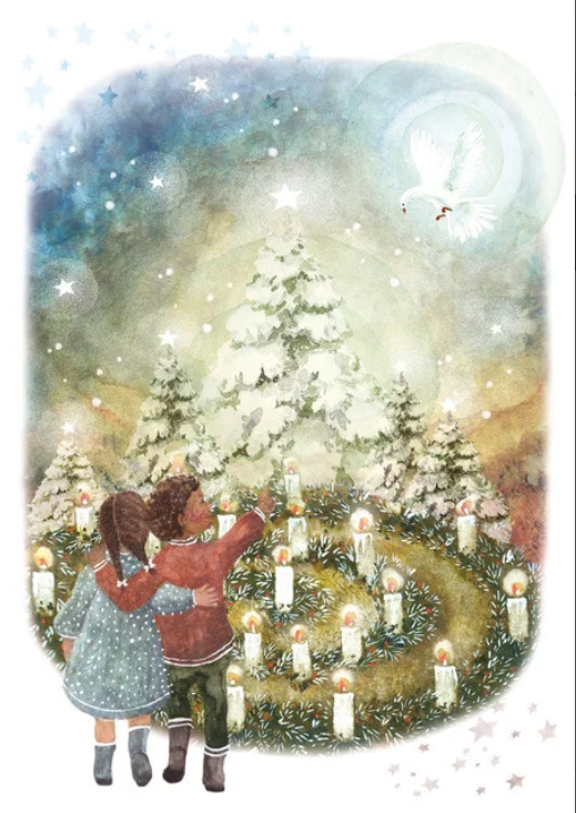 Carte postale Christmas Wish - Illustratrice Bijdehansje