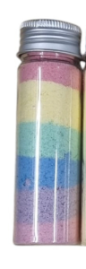 SensoryFizz Tube avec mélange effervescent pour jeu sensoriel - 50gr Arc-en-ciel