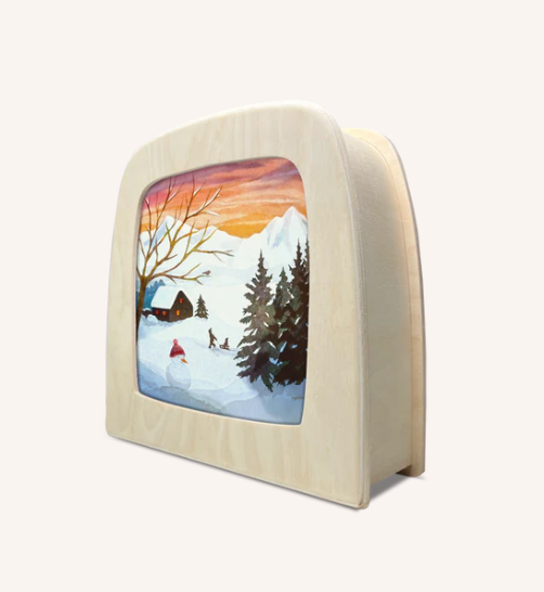 Carte à insérer pour Lampe Au fil des Saisons - Vogel Geluk - Sled Song