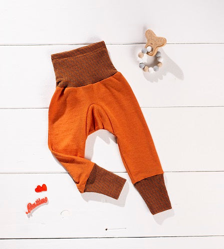 Cosilana Pantalon orange/rouille - laine/soie
