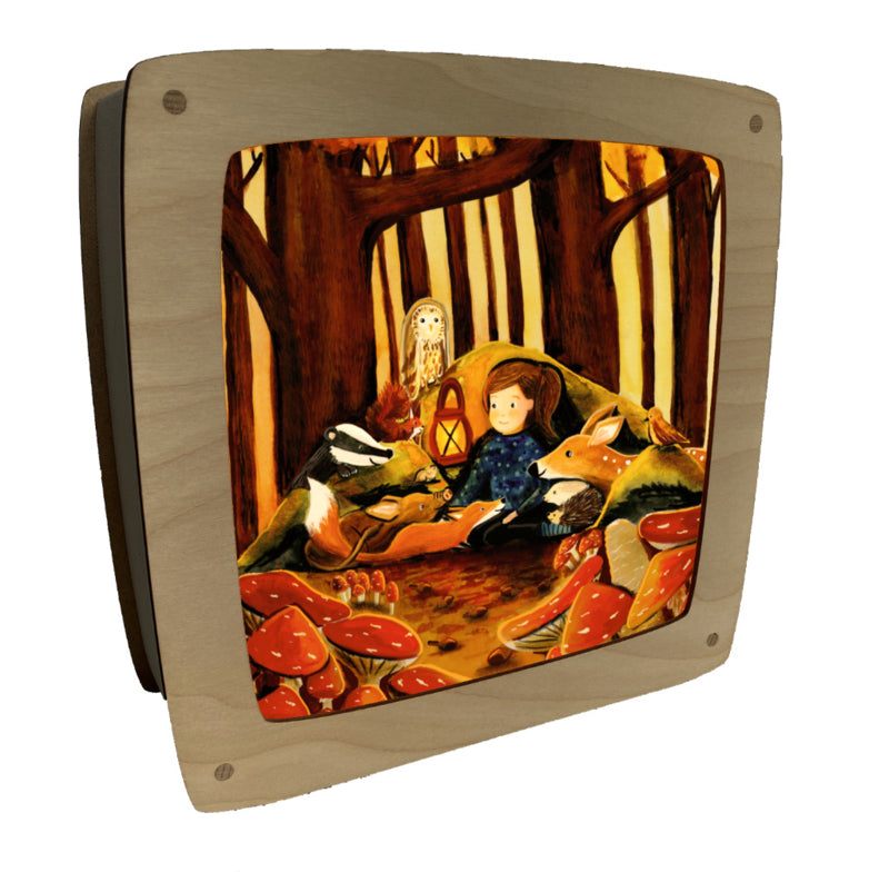 Carte à insérer pour la Lampe de saisons - Illustratrice E. Bennink - Stories of the Woods
