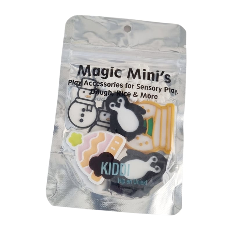 Kiddi Magic Mini's Loose parts jeu sensoriel Hiver - Lot de 12