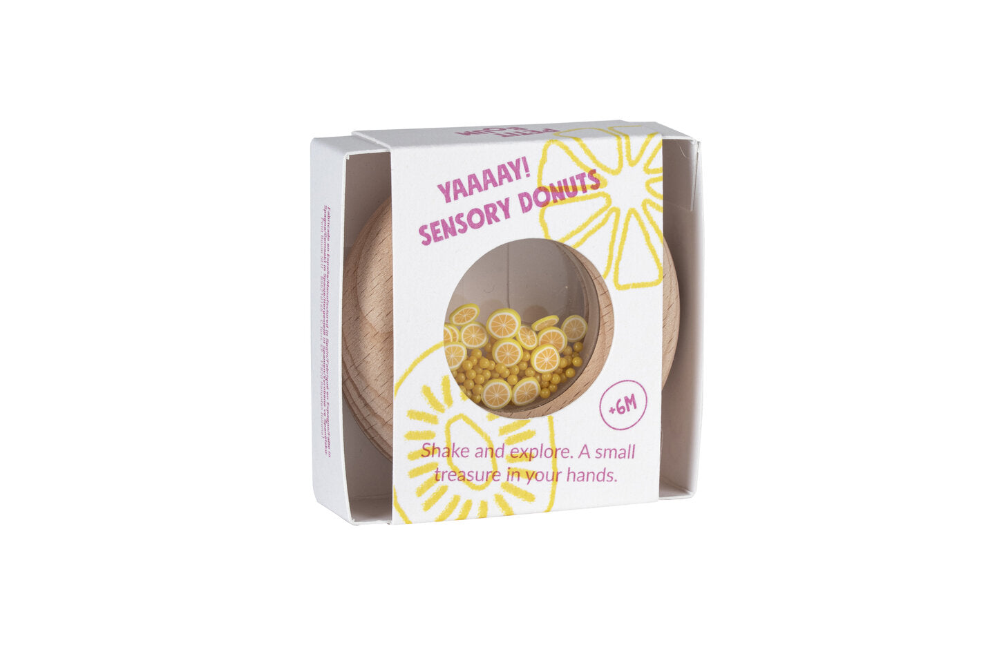Petit Boum Hochet sensoriel Beignet Lemon
