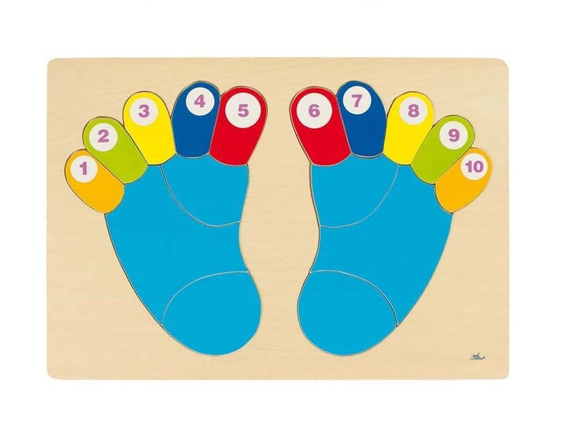 Puzzle en bois Les Pieds