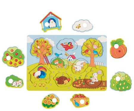 Puzzle cache-cache dans le jardin Goki