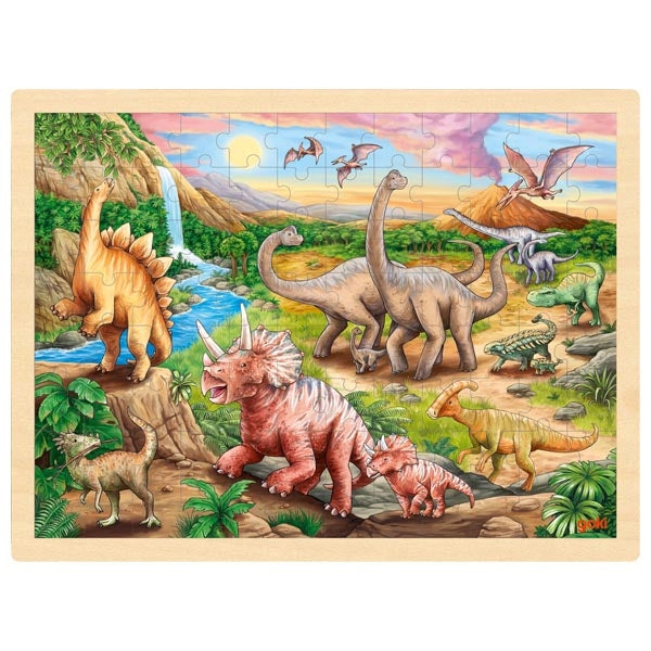 Puzzle la vallée des Dinosaures GOKI - 96 pièces