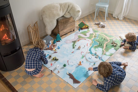 Tapis de jeu Carpeto Etoile des neiges 120 X 180 cm