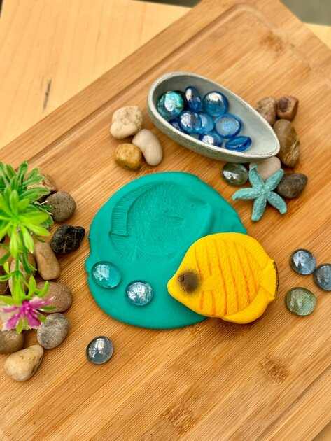 Poissons Pierres sensorielles Lot de 8 Yellow Door