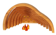 La grotte du dragon en bois Bauspiel