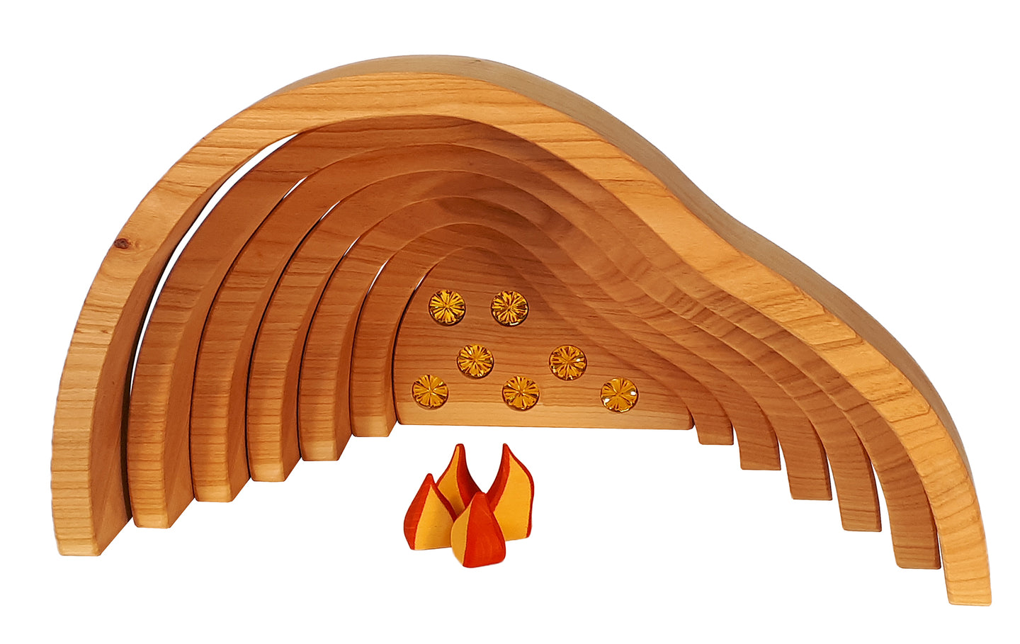 La grotte du dragon en bois Bauspiel