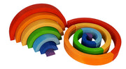 Bauspiel Arc-en-ciel en bois - 7 pièces