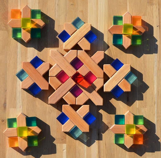Bauspiel Blocs de construction Plus - 12 pièces