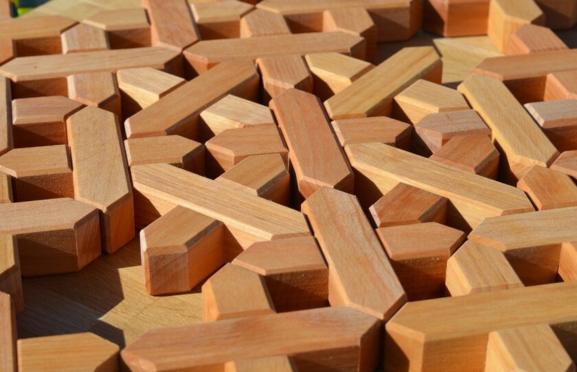 Bauspiel Blocs de construction en X - 45 pièces