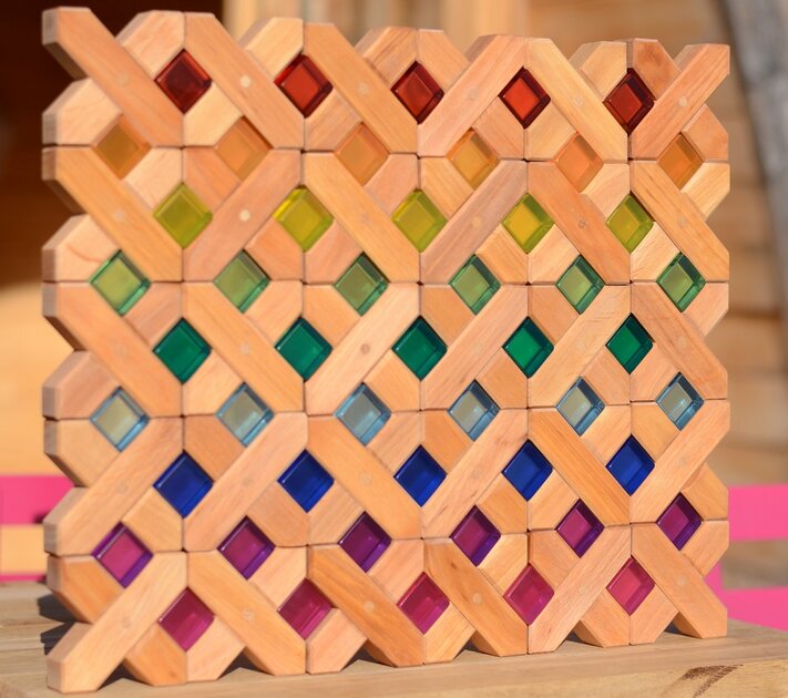 Bauspiel Blocs de construction en X - 45 pièces