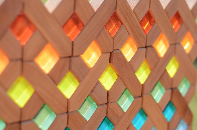 Bauspiel Blocs de construction en X - 45 pièces