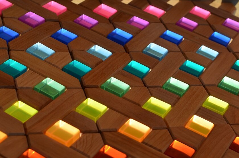 Bauspiel Blocs de construction en X - 45 pièces