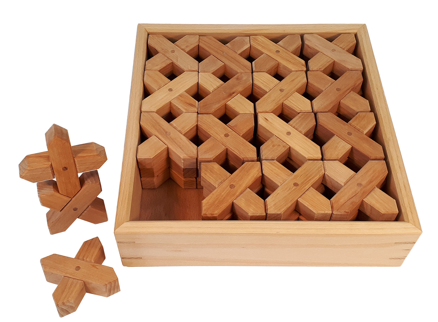 Bauspiel Blocs de construction en X - 45 pièces