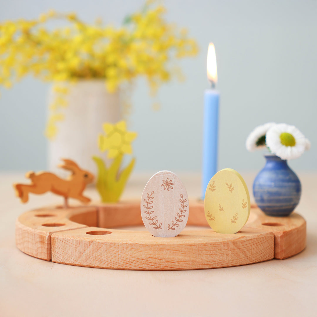 Grimm's Figurines Oeufs de Pâques Floral Duo - Lot de 2