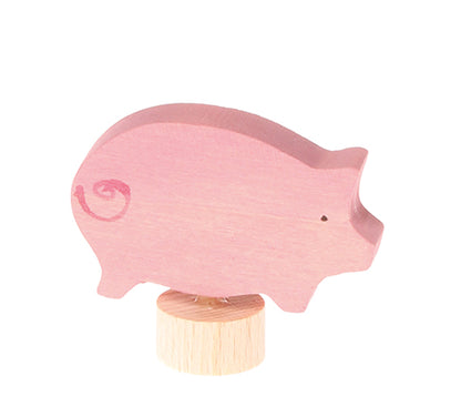 Figurine en bois Cochon Grimm's