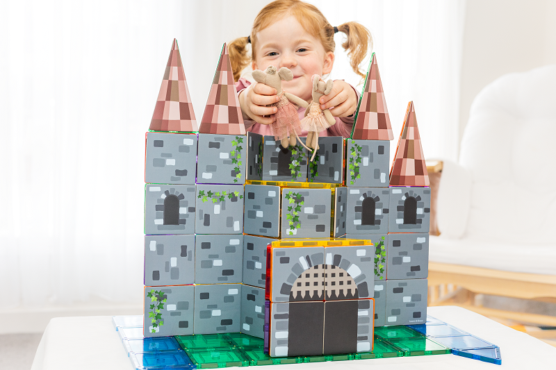 Learn & Grow Toys Toppers - Château - 40 pièces magnétiques