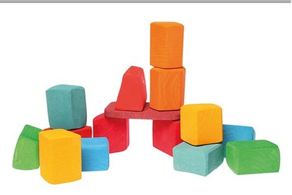 15 blocs Waldorf colorés Grimm's