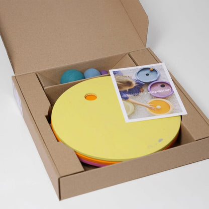 Grimm's x Stapelstein Disques en mouvement Pastel Chaud