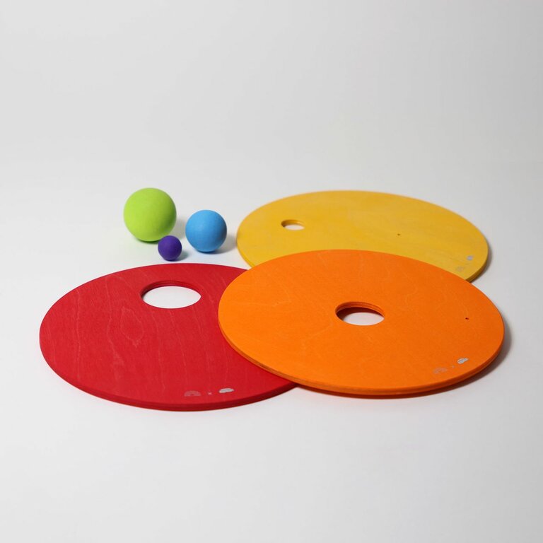 Grimm's x Stapelstein Disques en mouvement Arc-en-ciel Chaud