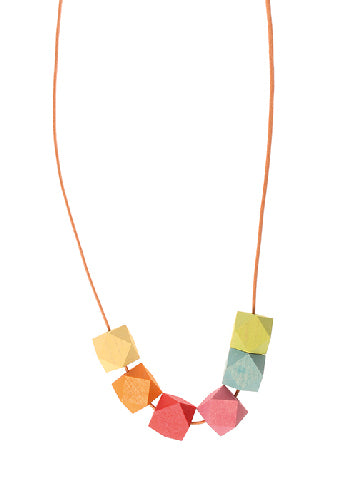 Collier pierres précieuses en bois Pastel Grimm's
