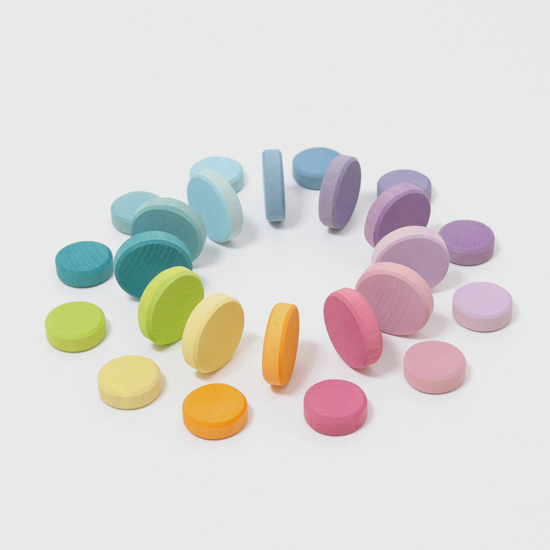 Pièces en bois pastel GRIMM'S
