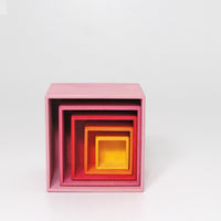 Cubes à empiler Rose Lollipop Grimm's