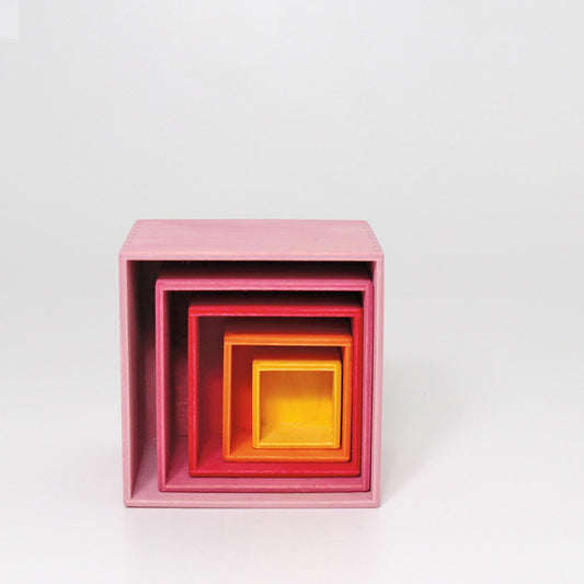 Cubes à empiler Rose Lollipop Grimm's