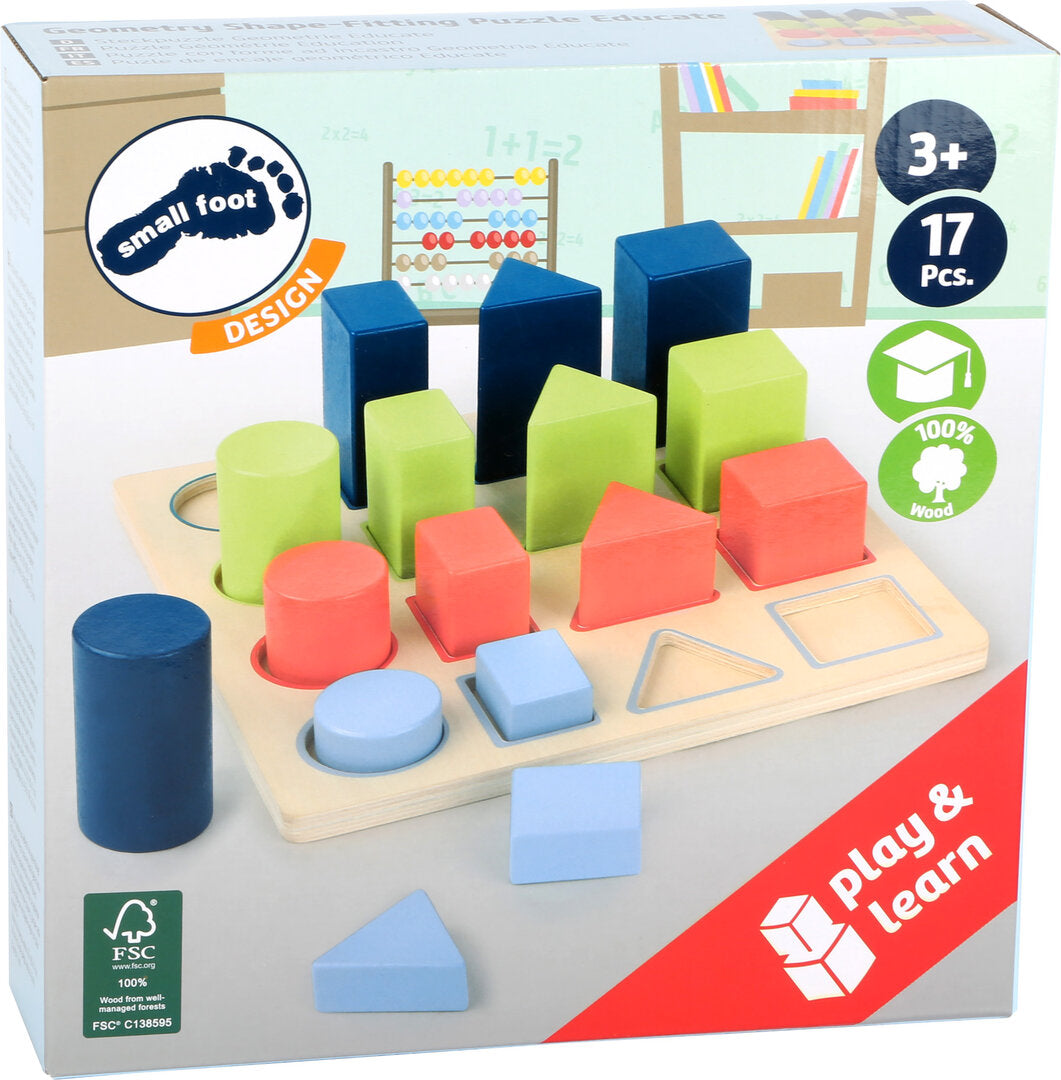 Puzzle Educatif en bois Géométrie Small Foot