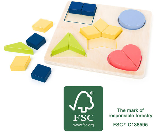 Puzzle Educatif en bois Les formes Small Foot