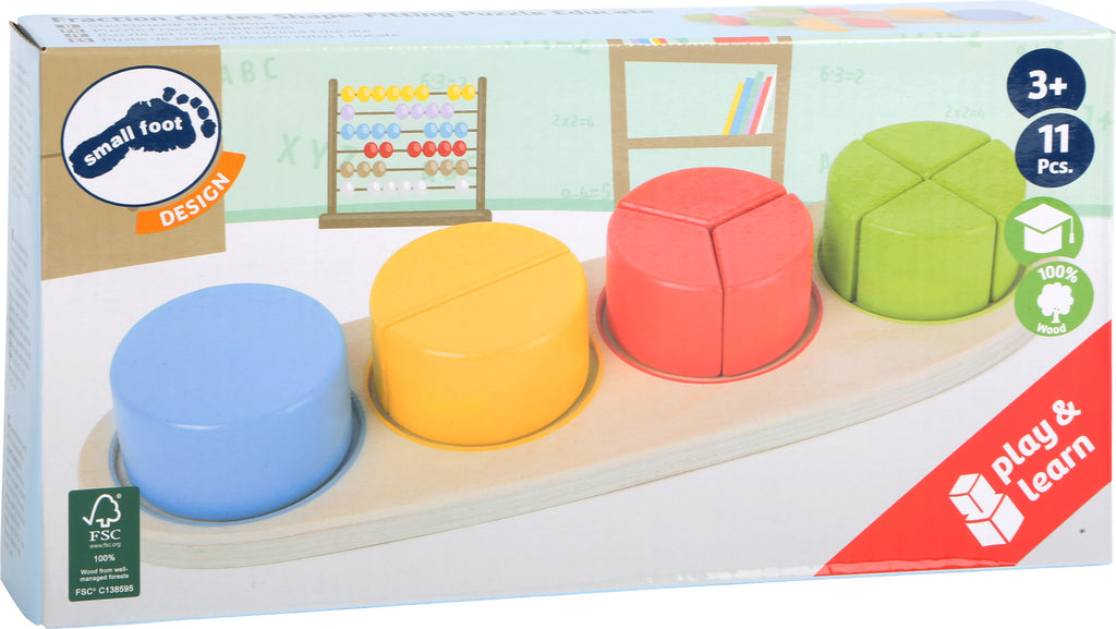 Puzzle Educatif en bois Fractions Small Foot