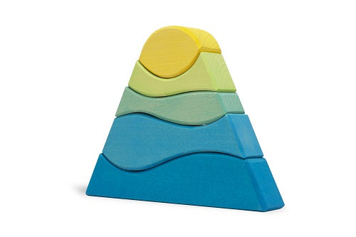 Jeu à empiler Montagne Bleu Ocamora