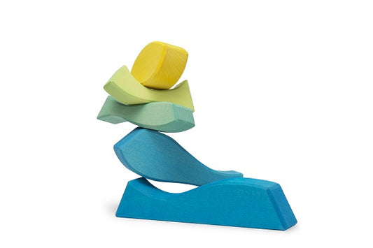 Jeu à empiler Montagne Bleu Ocamora