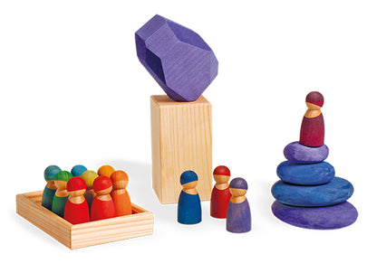 12 amis en bois de Merisier arc-en-ciel, Special Edition GRIMMS