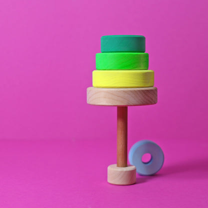 GRIMM's NEON Petite tour à empiler Vert