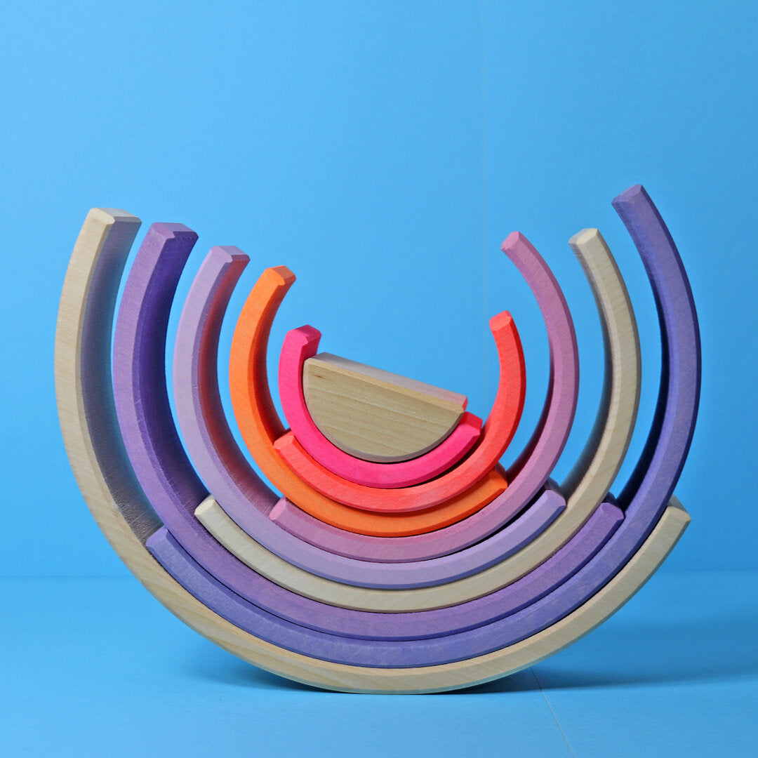 GRIMM's NEON Arc-en-ciel Rose Néon - 10 pièces