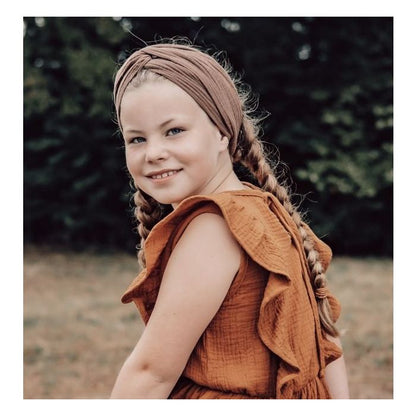 Alwero Bandeau Mousseline de Coton - Cacao