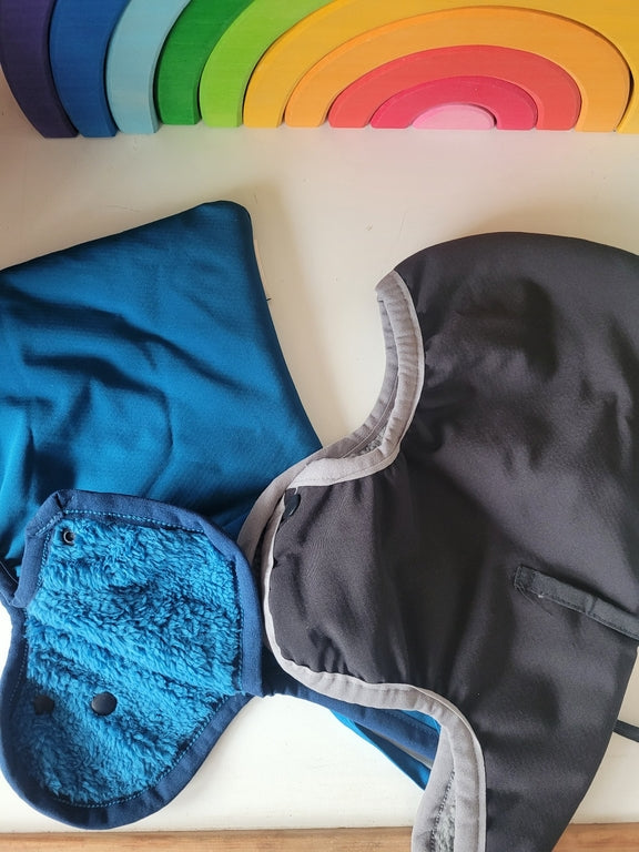 Bonnet ManyMonths imperméable noir/gris